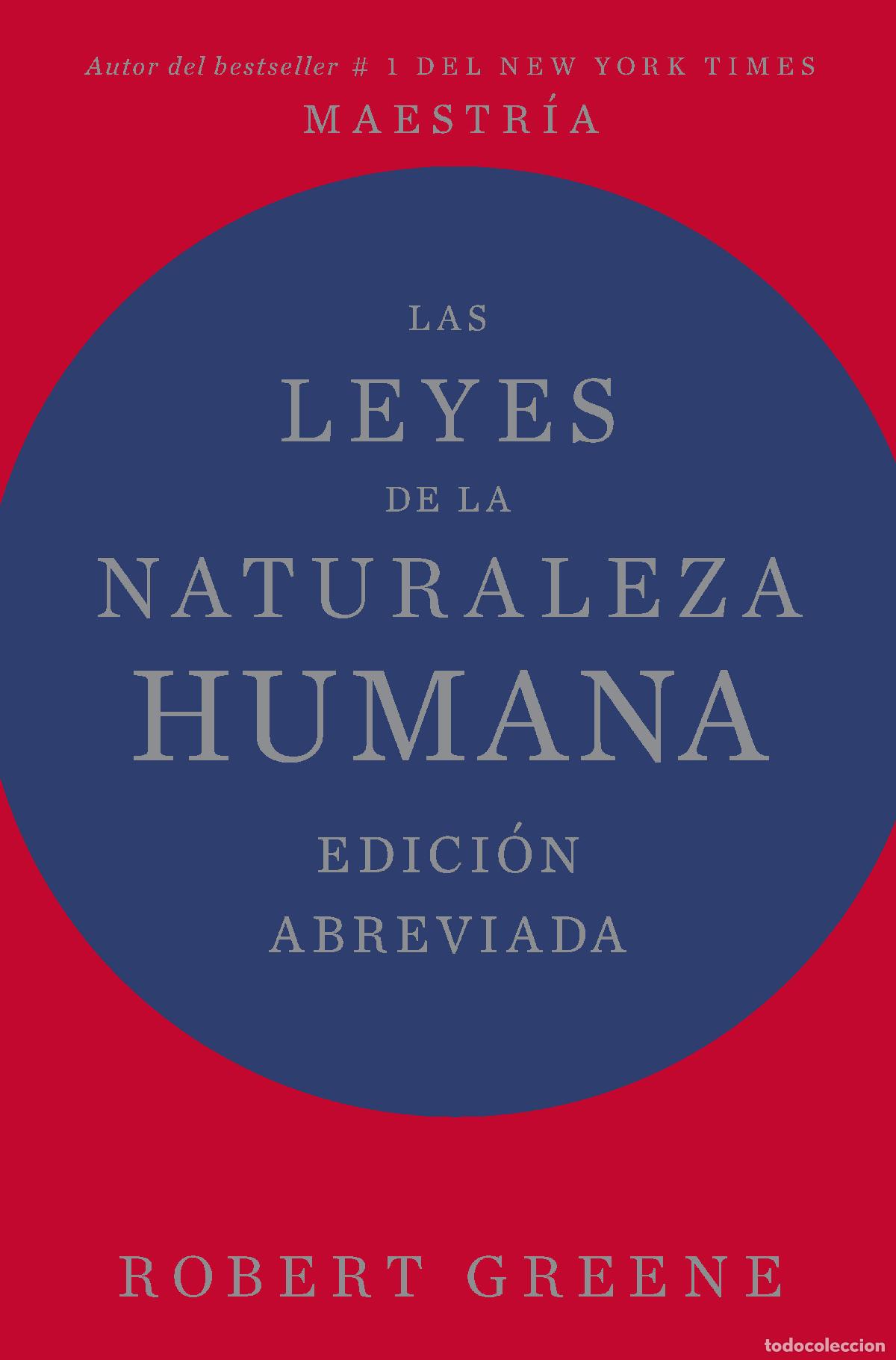 Libros: LEYES DE LA NATURALEZA HUMANA - Greene, Robert