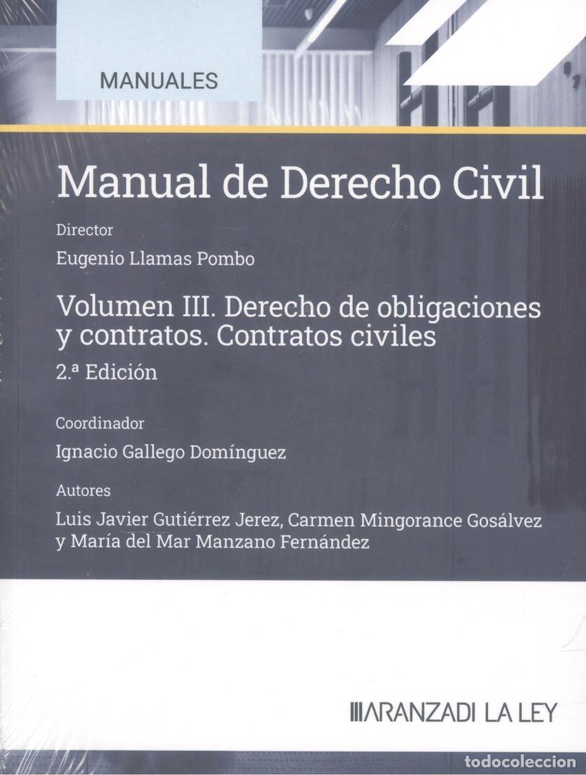 Livres: MANUAL DE DERECHO CIVIL - Mingorance Gos&aacute;lvez, Mar&iacute;a del Carmen