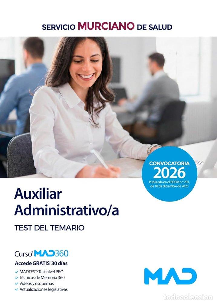 Libri: AUXILIAR ADMINISTRATIVO/A TEST SERVICIO MURCIANO SALUD SMS - AA.VV