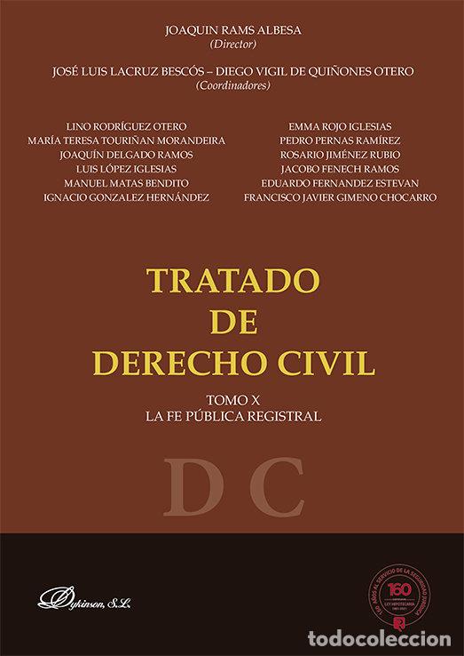B&uuml;cher: TRATADO DERECHO CIVIL X FE PUBLICA REGIS - AA.VV