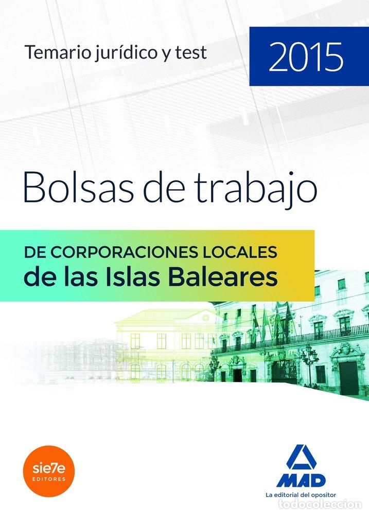 B&uuml;cher: BOLSAS DE TRABAJO CORPORACIONES LOCALES ISLAS BALEARES - AA.VV