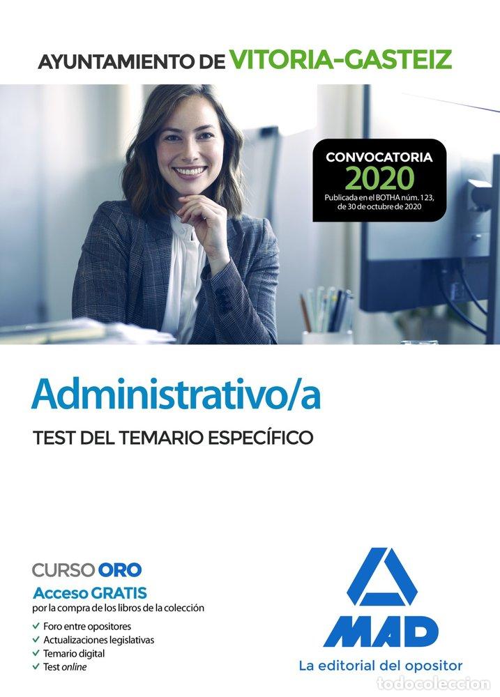 Libri: ADMINISTRATIVO AYUNTAMIENTO VITORIA GASTEIZ TEST ESPECIFICO - AA.VV