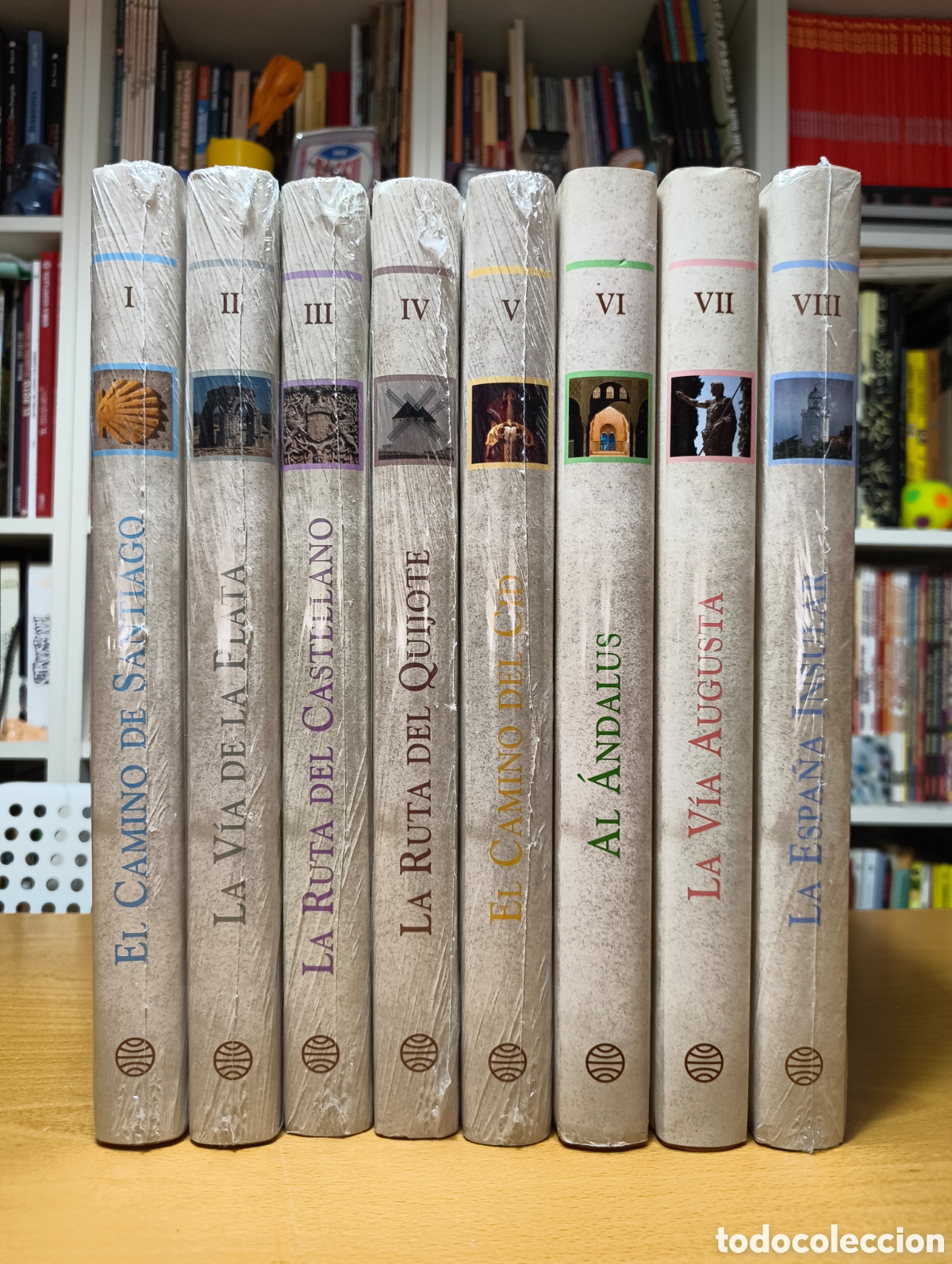 Libros: ENCICLOPEDIA RUTAS DE ESPA&Ntilde;A ED. PLANETA. 8 TOMOS COMPLETA Y PRECINTADA.