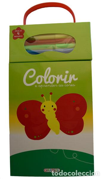 B&uuml;cher: COLORIR E APRENDER AS CORES-VERDE-BORBOLETA - Infantil, juvenil y educativo