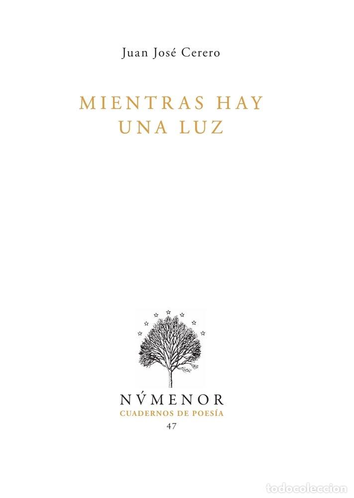 B&uuml;cher: MIENTRAS HAY UNA LUZ - CERERO FERNANDEZ, JUAN JOSE