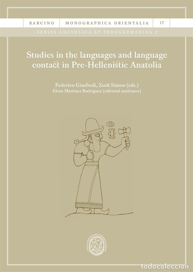 B&uuml;cher: STUDIES IN THE LANGUAGES AND LANGUAGE CONTACT IN PRE-HELLENI - AA.VV.