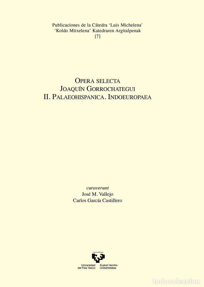 Livros: OPERA SELECTA JOAQUIN GORROCHATEGUI II - .