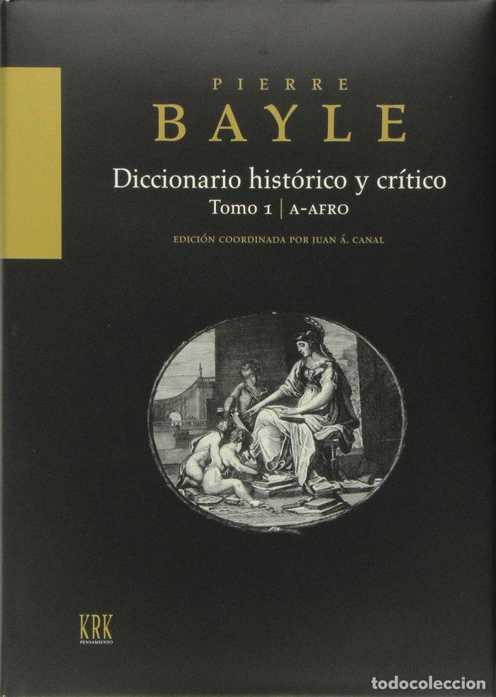 Libros: DICCIONARIO HISTORICO Y CRITICO, TOMO I: A-AFRO - PIERRE BAYLE