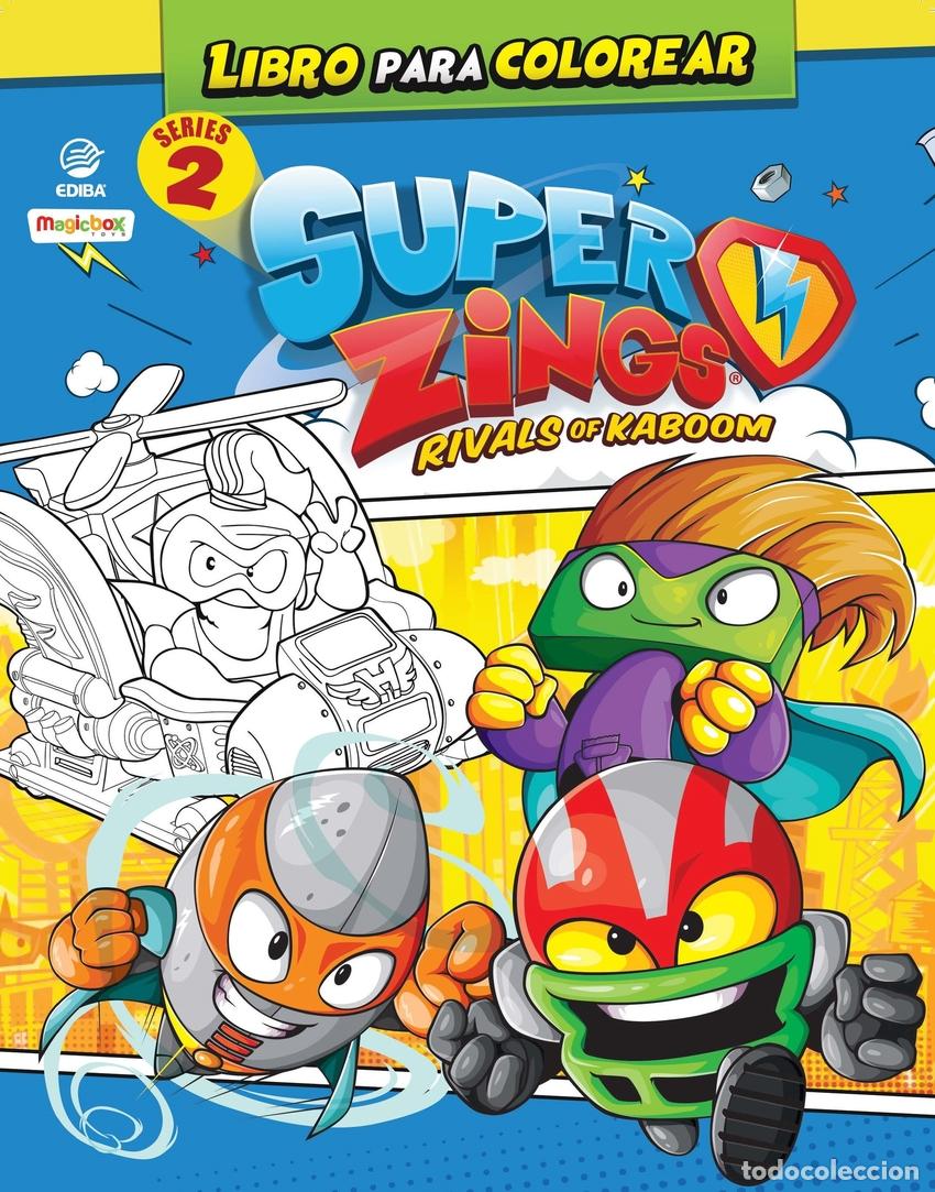books: LIBRO PARA COLOREAR SUPERTHINGS SERIES 2 - ESPA&Ntilde;A - EDIBA EUROPA EON SL