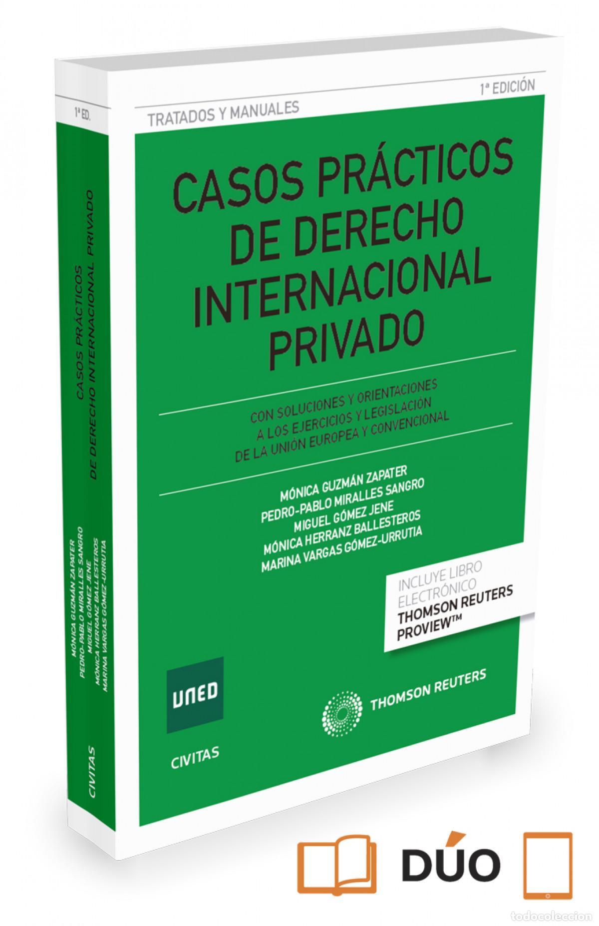 Livres: CASOS PR&Aacute;CTICOS DE DERECHO INTERNACIONAL PRIVADO&Aacute; - GOMEZ JENE, MIGUEL