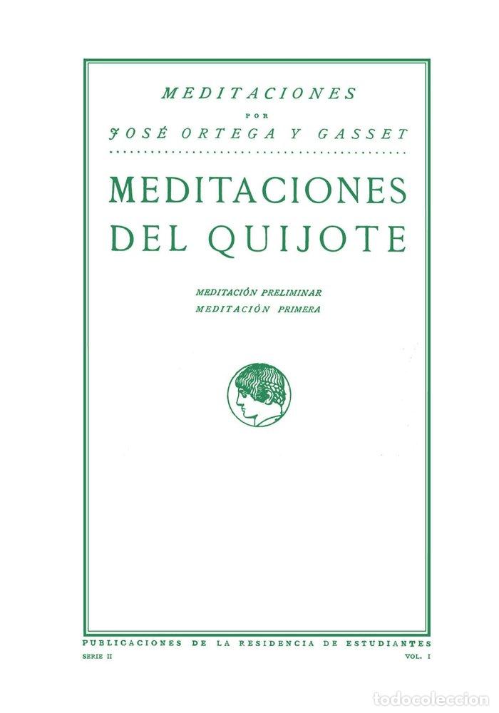 books: MEDITACIONES DEL QUIJOTE - ORTEGA Y GASSET, JOSE