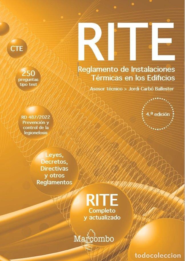 B&uuml;cher: REGLAMENTO DE INSTALACIONES TERMICAS EN LOS EDIFICIOS - 4.&ordf; - CARBO BALLESTER, JORDI