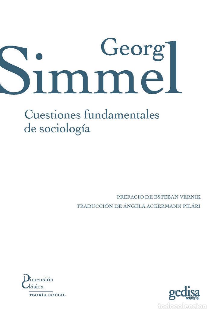 Libri: CUESTIONES FUNDAMENTALES DE SOCIOLOGIA - SIMMEL, GEORG