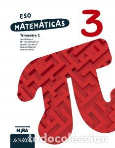 Livros: Matematicas 3e.s.o..3er cursomira - Colera Canas, Jose