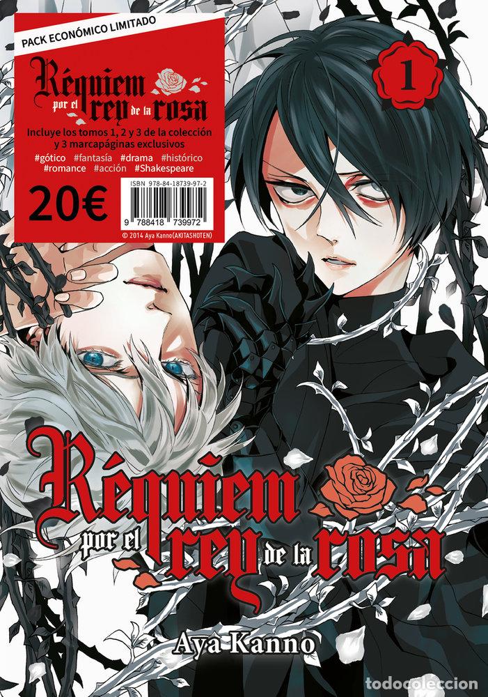 books: PACK REQUIEM POR EL REY DE LA ROSA, VOL. 1, 2 Y 3 - KANNO, AYA