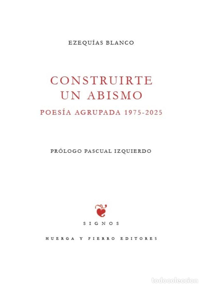 B&uuml;cher: CONSTRUIRTE UN ABISMO - BLANCO, EZEQUIAS