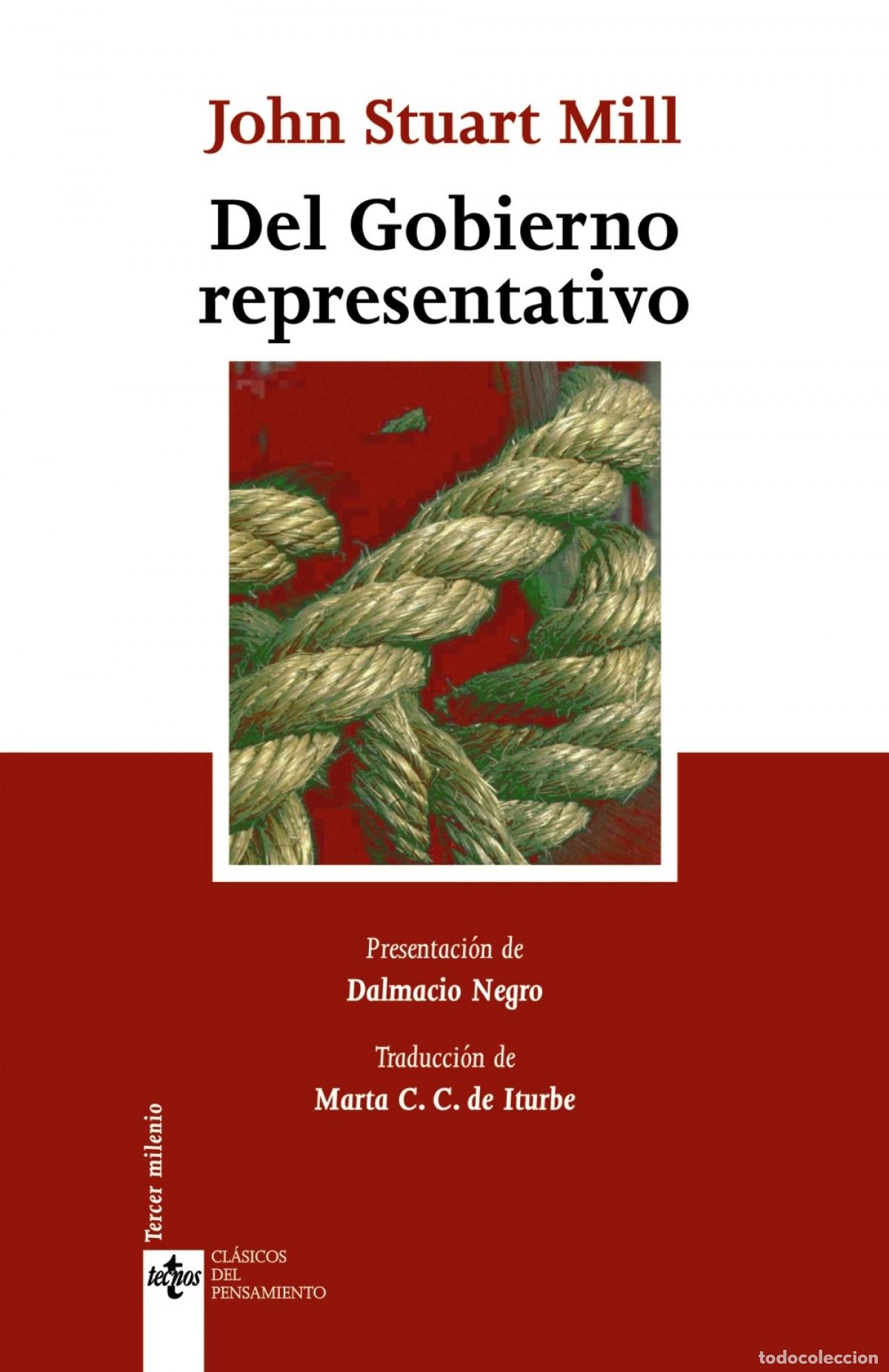 Libros: DEL GOBIERNO REPRESENTATIVO - Mill, John Stuart