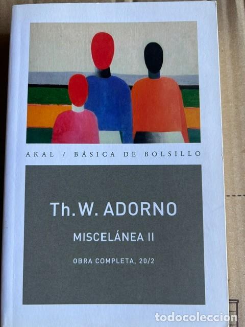 Libri: Miscel&aacute;nea II -Theodor Adorno-