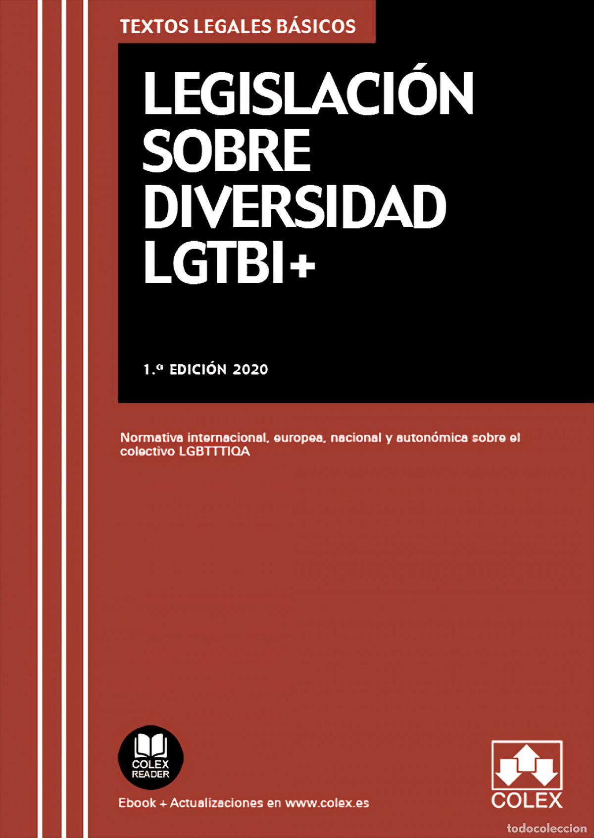 Libros: LEGISLACI&Oacute;N SOBRE DIVERSIDAD LGTBI+ - Ramos Hern&aacute;ndez, Pablo