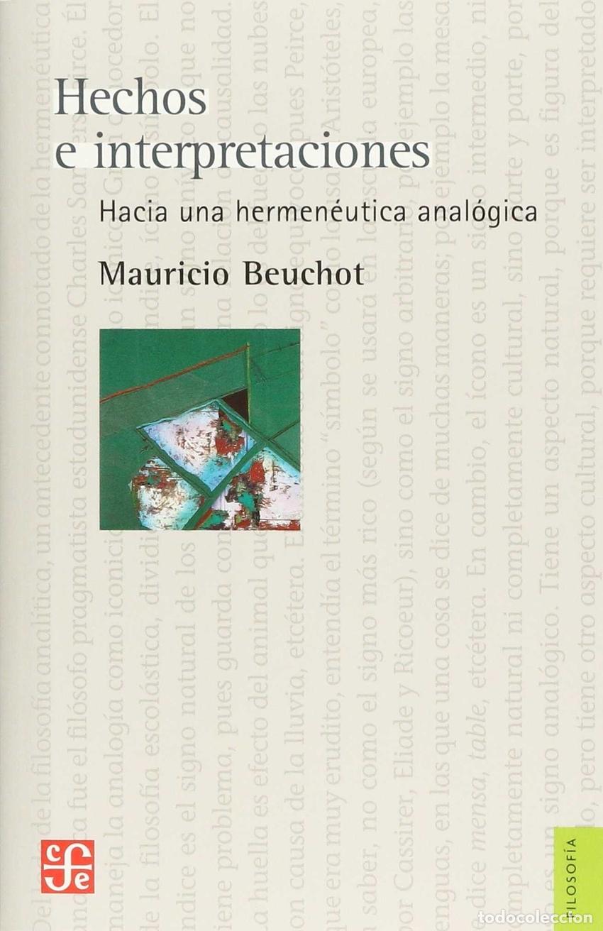 Libros: HECHOS E INTERPRETACIONES - Beuchot, Mauricio