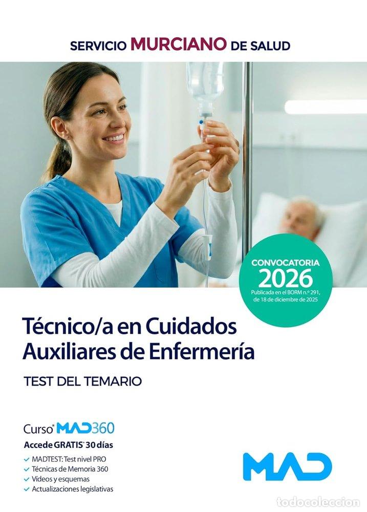 B&uuml;cher: TECNICO/A CUIDADO AUXILIAR ENFERMERIA TEST TEMARIO MURCIA SA - AA.VV