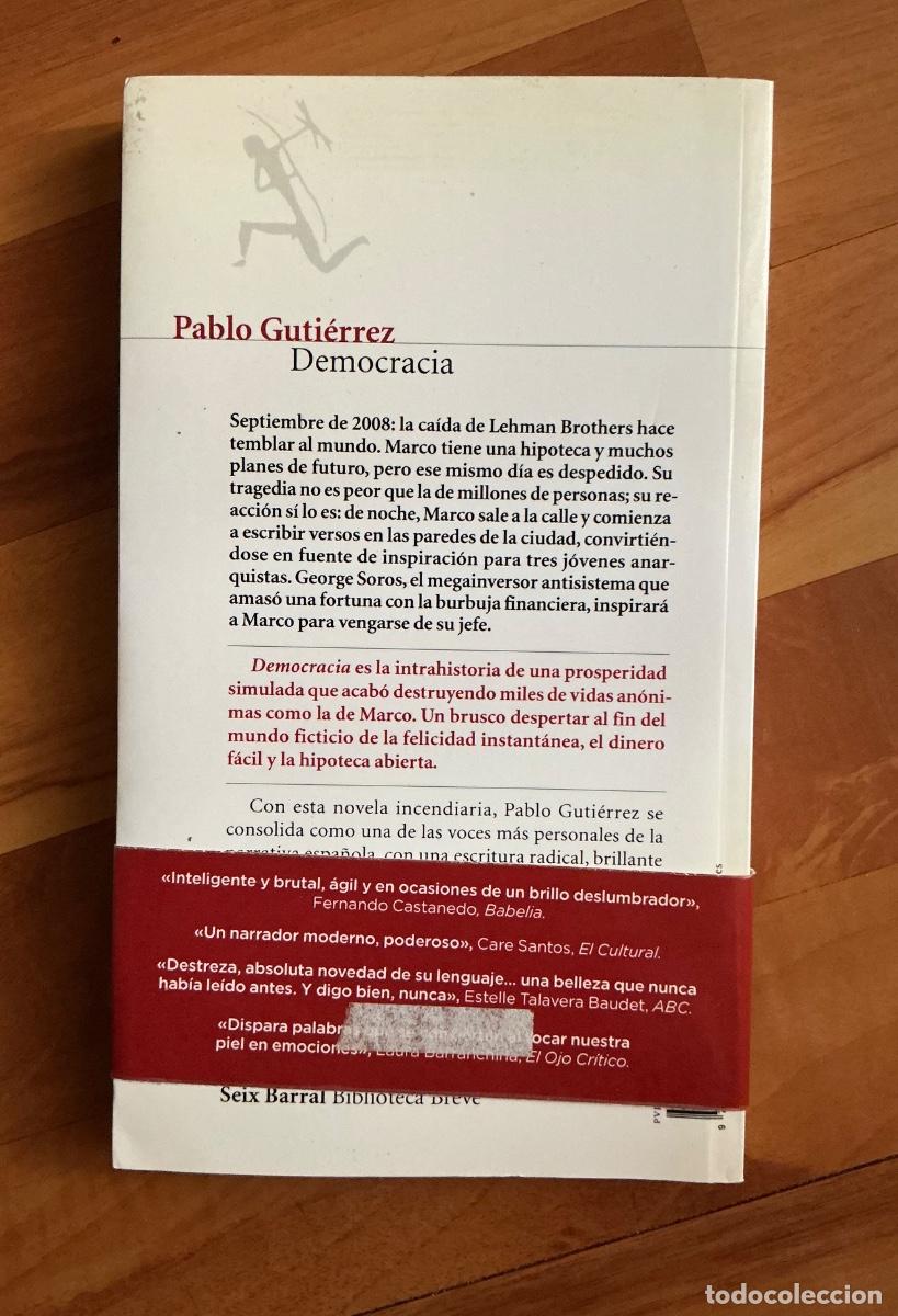 Libros: &ldquo;Democracia&rdquo; de Pablo Guti&eacute;rrez. - Foto 2