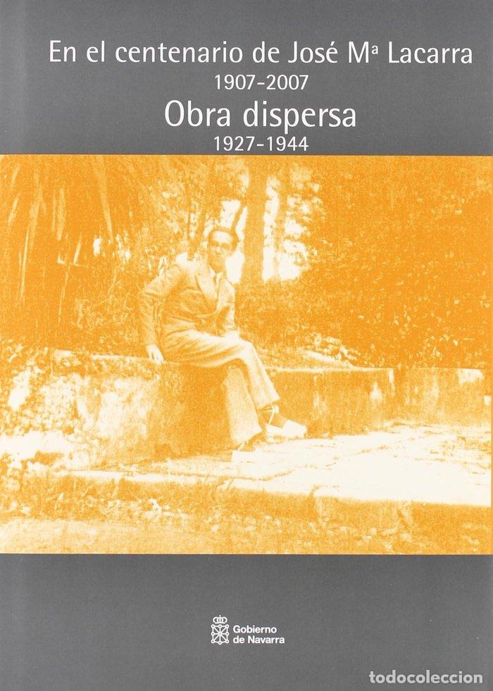 Libros: OBRA DISPERSA - LACARRA DE MIGUEL, JOSE MARIA