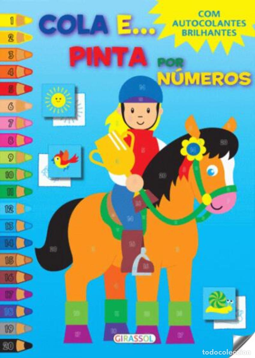 Libros: COLA E PINTA POR NUMEROS: AZUL - Infantil, juvenil y educativo