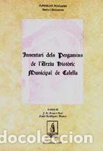 Livros: INVENTARI DELS PERGAMINS DE L'ARXIU HISTORIC MUNICIPAL DE CA - PONS I GURI, JOSEP M.