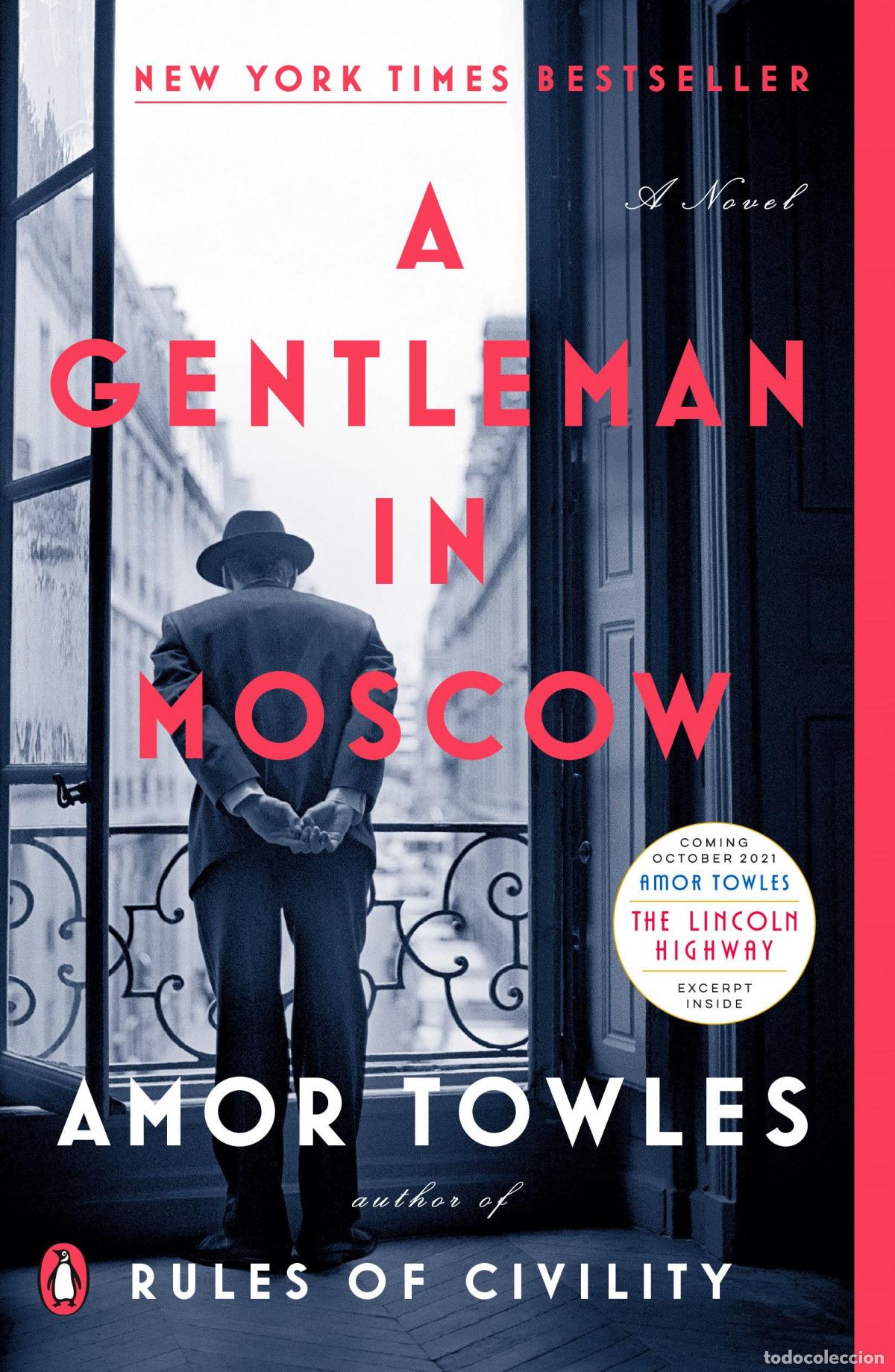 Livros: A GENTLEMAN IN MOSCOW - AMOR TOWLES