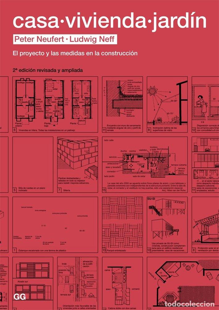 books: CASA VIVIENDA Y JARDIN PROYECTO Y MEDIDAS EN CONSTRUCCION - NEUFERT, PETER
