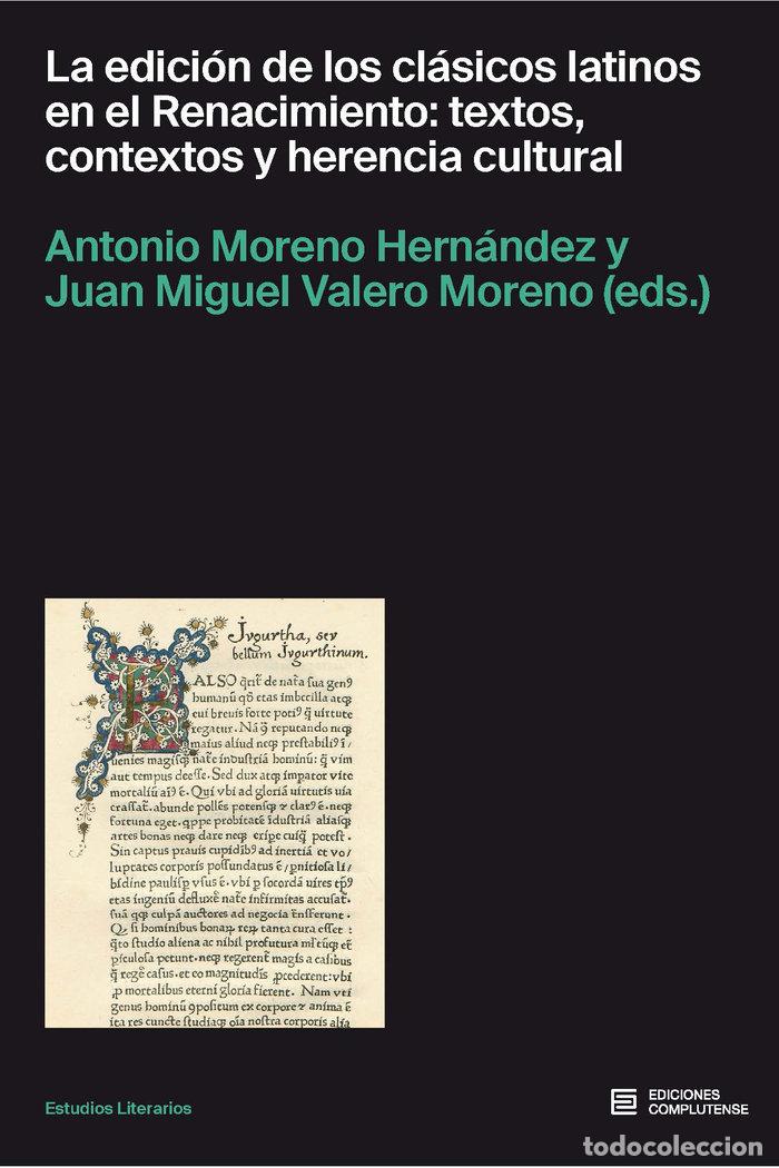 Livros: EDICION DE LOS CLASICOS LATINOS EN EL RENACIMIENTO,LA - MORENO
