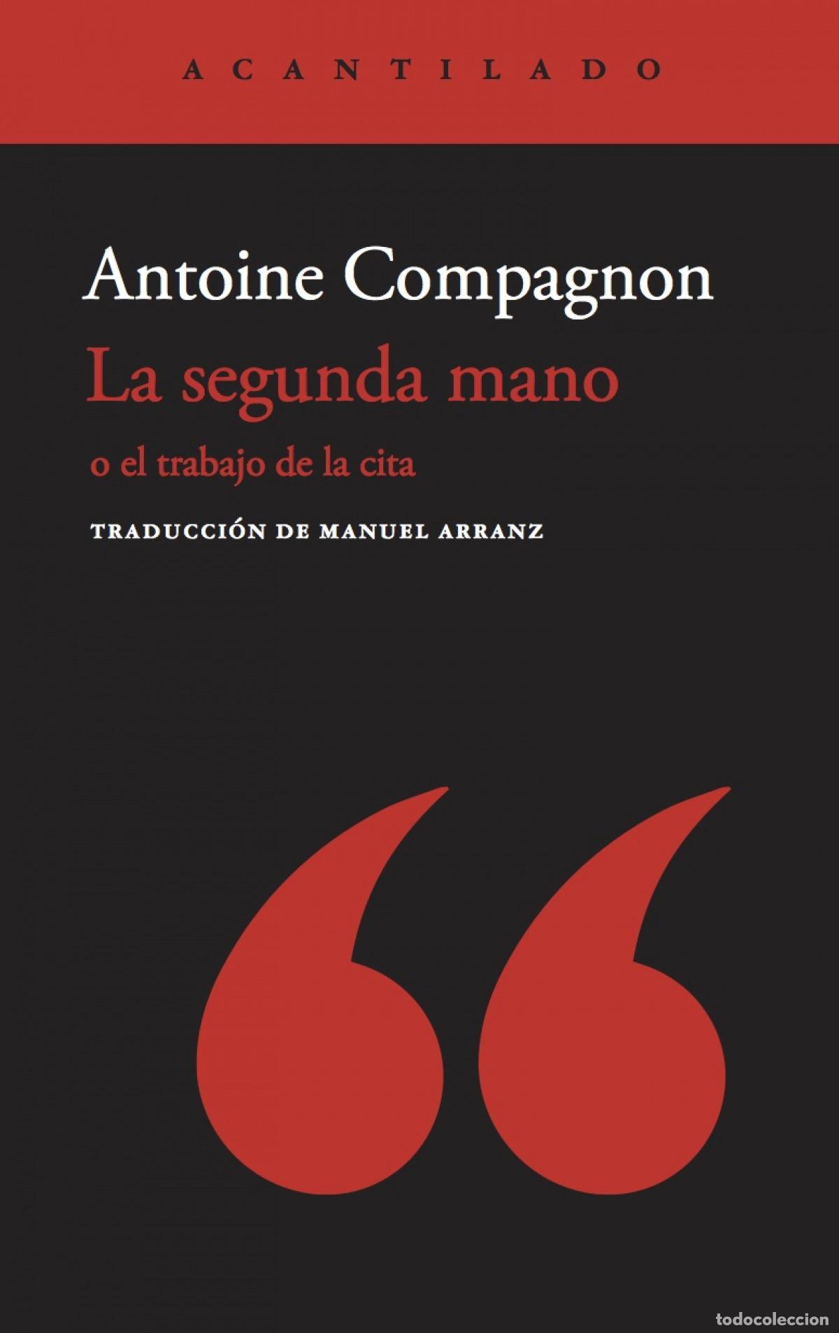 Libros: LA SEGUNDA MANO - Compagnon, Antoine