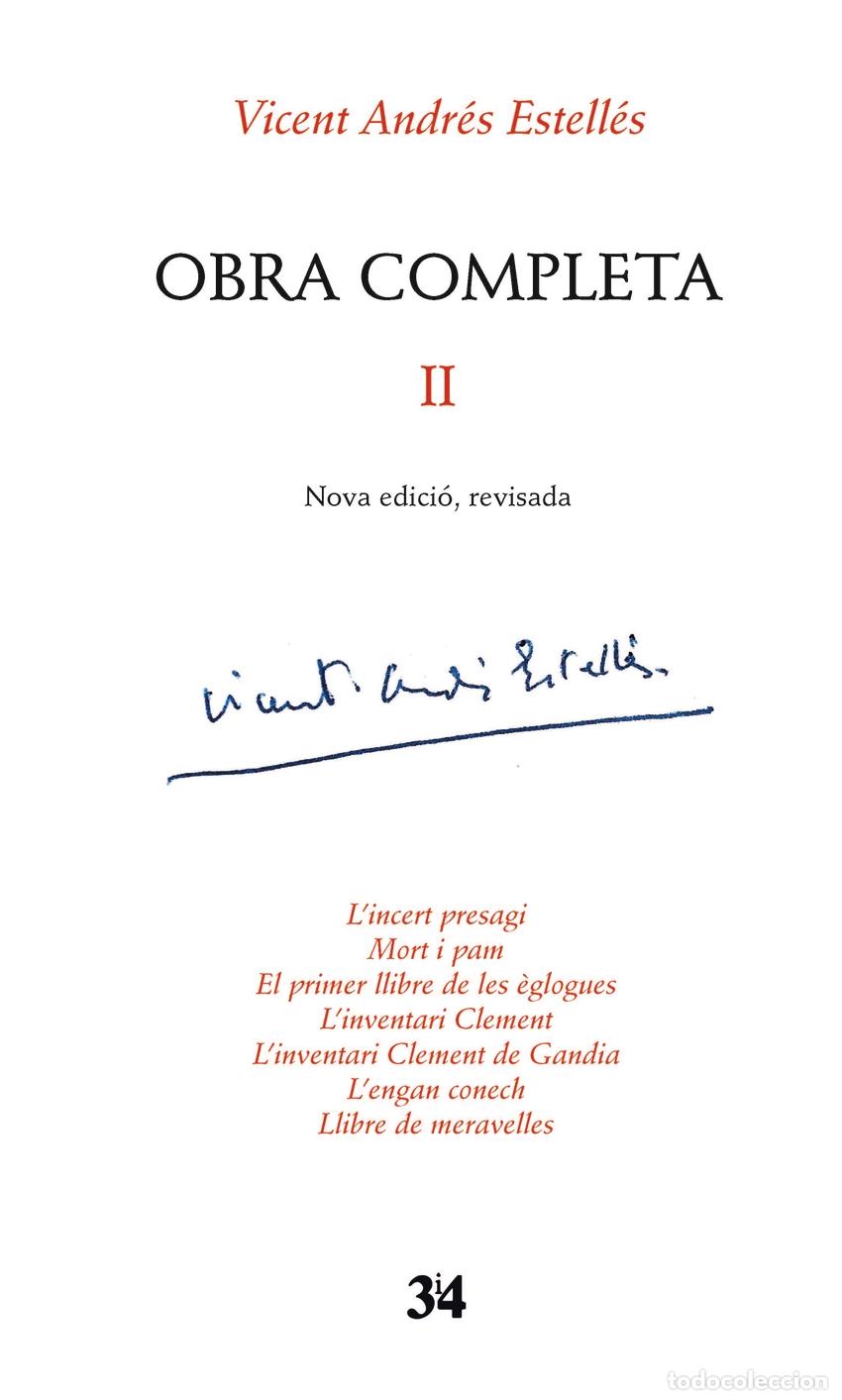 Libros: OBRA COMPLETA EDICI&Oacute; CRITICA 2 - Andres, Vicent