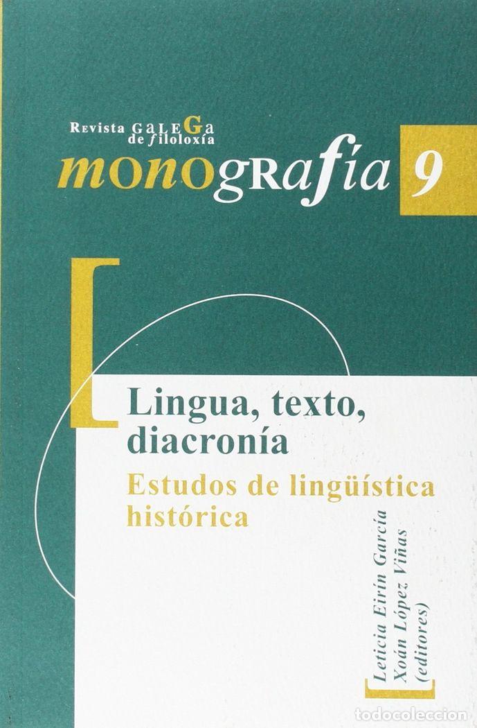 Livros: LINGUA, TEXTO, DIACRONIA. ESTUDOS DE LING&Uuml;ISTICA HISTORICA - .