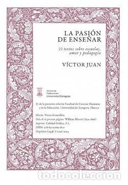 B&uuml;cher: PASION DE ENSE&Ntilde;AR,LA - JUAN, VICTOR