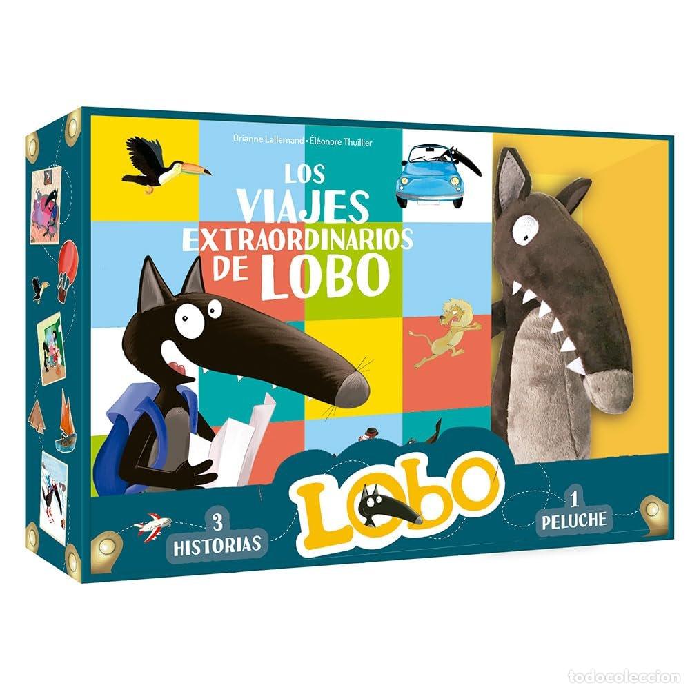 Libros: LOS VIAJES EXTRAORDINARIOS DE LOBO COFRE CON PELUCHE - LALLEMAND, ORIANNE