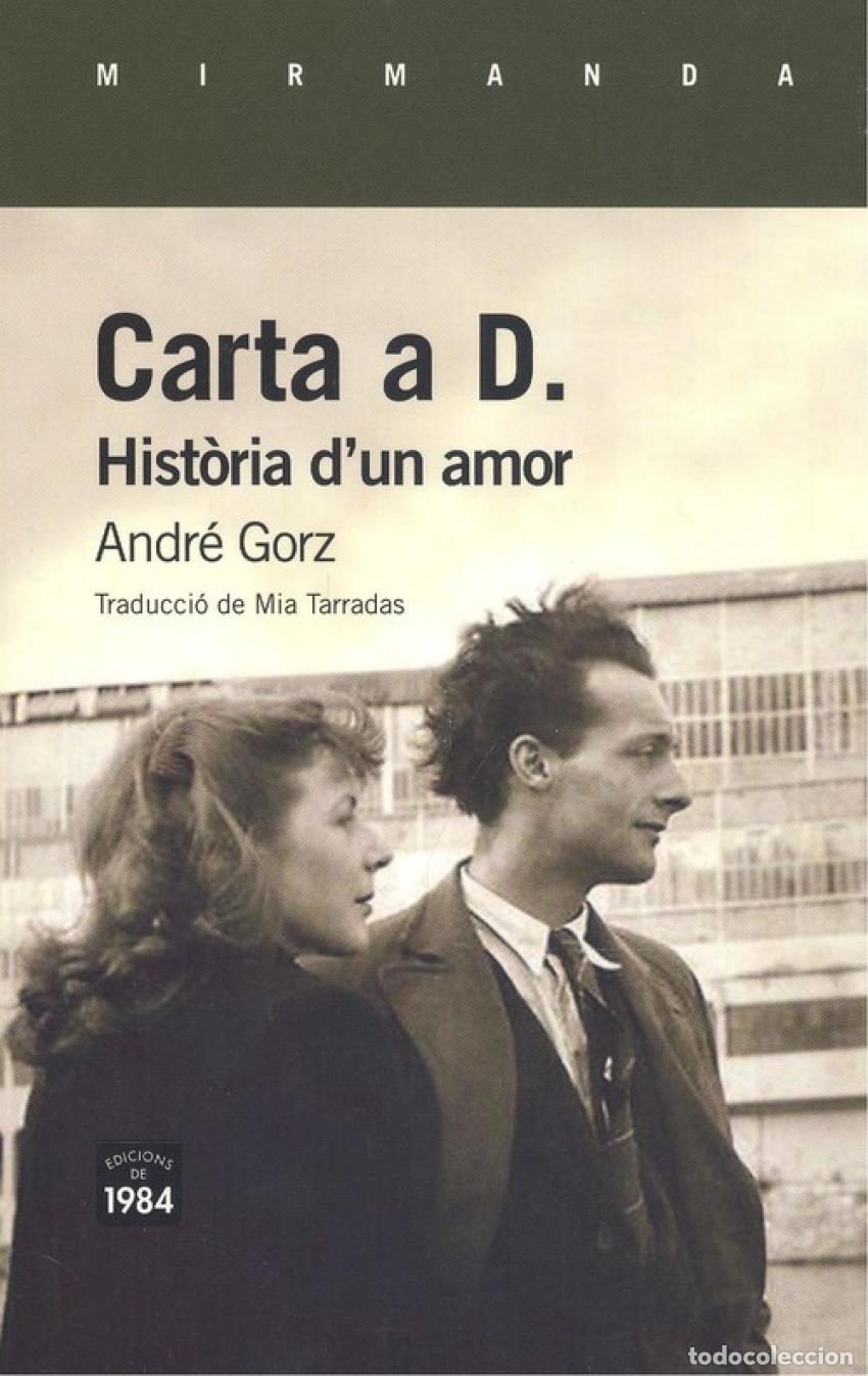 Livros: CARTA A D. - Gorz, Andr&eacute;