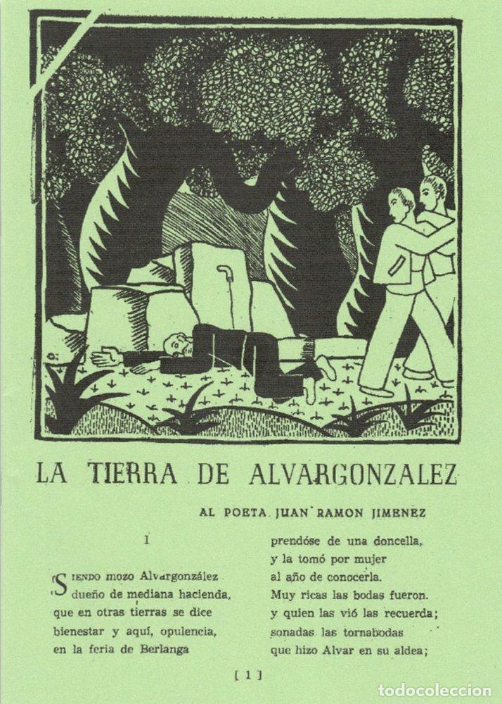 Libros: LA TIERRA DE ALVARGONZALEZ - MACHADO, ANTONIO