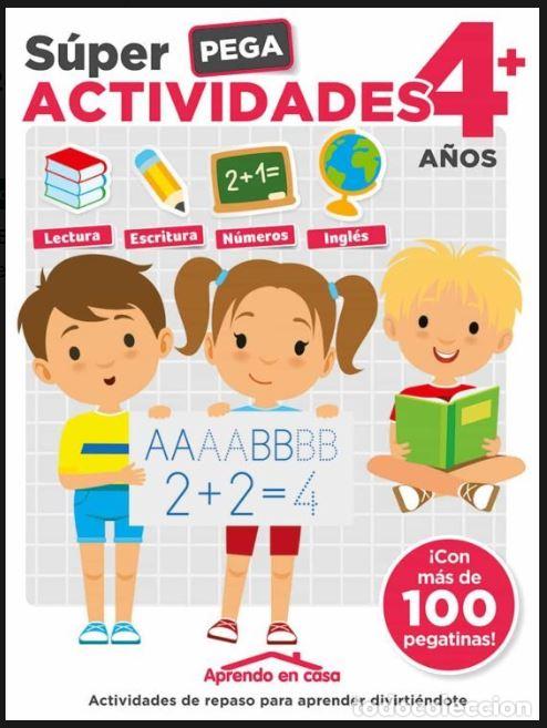 Libros: SUPER PEGA (4-5 A&Ntilde;OS) APRENDO EN CASA - Infantil, juvenil y educativo