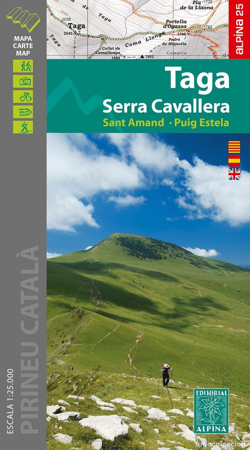 Libros: TAGA SERRA CAVALLERA 1:25.000 MAPA ALPINA - ALPINA