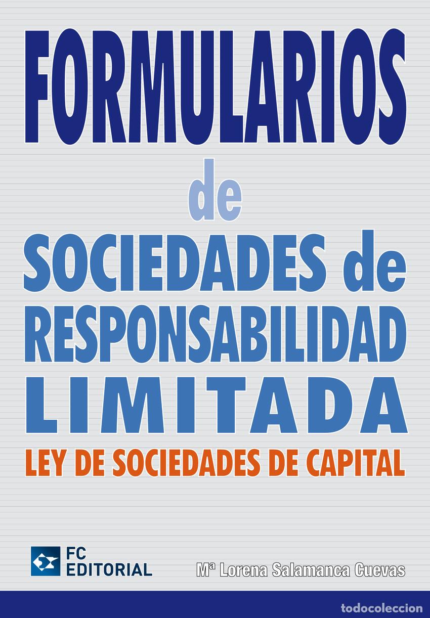 Livres: FORMULARIOS DE SOCIEDADES DE RESPONSABILIDAD LIMITADA - Salamanca Cuevas, Maria Lorena
