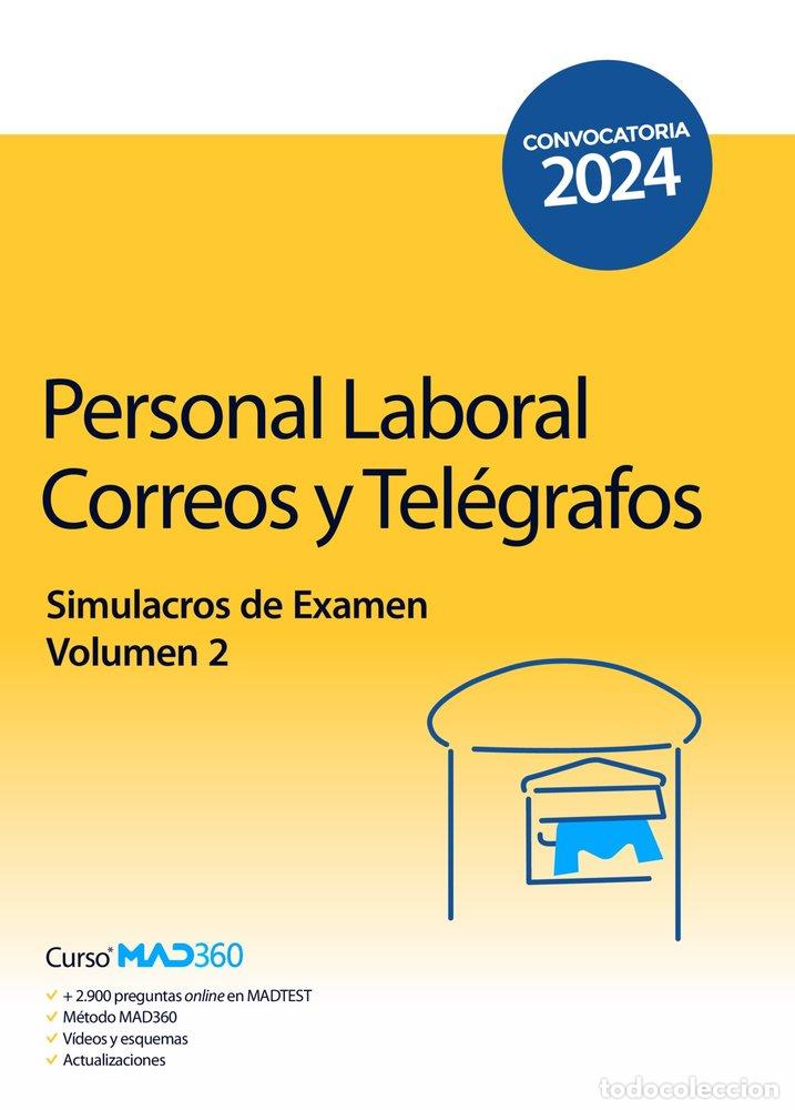 Livres: PERSONAL LABORAL CORREOS Y TELEGRAFOS SIMULACRO EXAMEN VOL - AA.VV