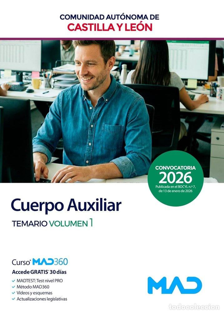 Libros: CUERPO AUXILIAR ADMINISTRACION TEMARIO 1 CASTILLA Y LEON - AA.VV