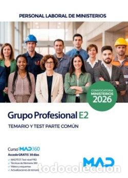 Livros: GRUPO PROFESIONAL E2 PERSONAL LABORAL MINISTERIO TEMARIO Y T - AA.VV