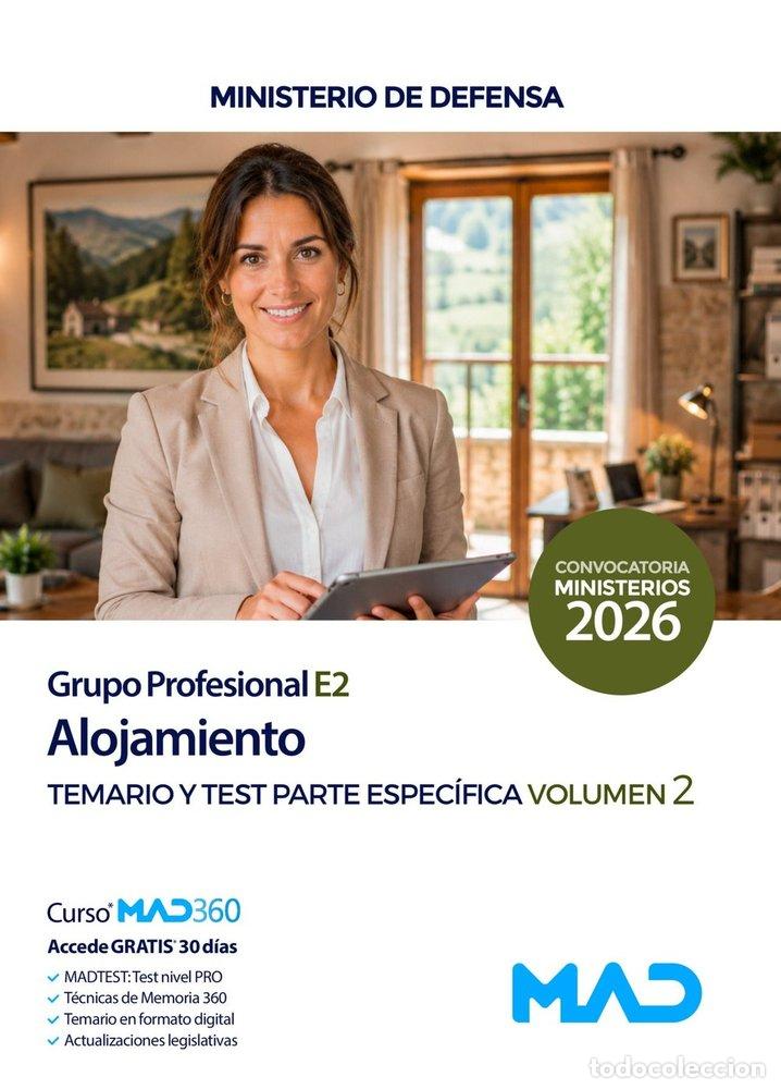 Libros: ALOJAMIENTO GRUPO PROFESIONAL E2 TEMARIO ESPECIFICO 2 Y TEST - AA.VV