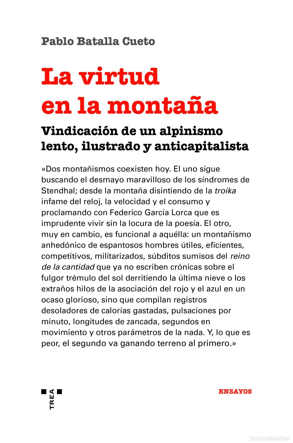 B&uuml;cher: LA VIRTUD EN LA MONTA&Ntilde;A - Batalla Cueto, Pablo