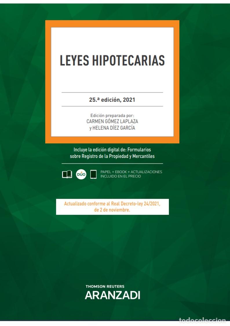 books: LEYES HIPOTECARIAS - G&oacute;mez Laplaza, Carmen