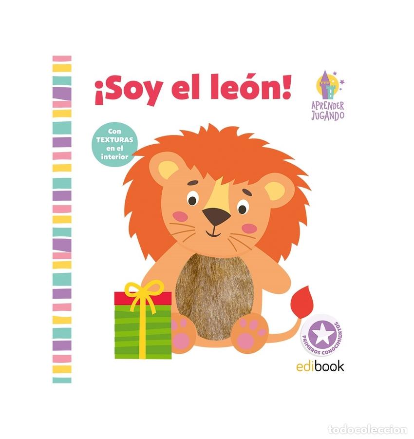 Libros: APRENDER JUGANDO LIBRO TEXTURAS- &iexcl; SOY LE&Oacute;N ! - Infantil, juvenil y educativo