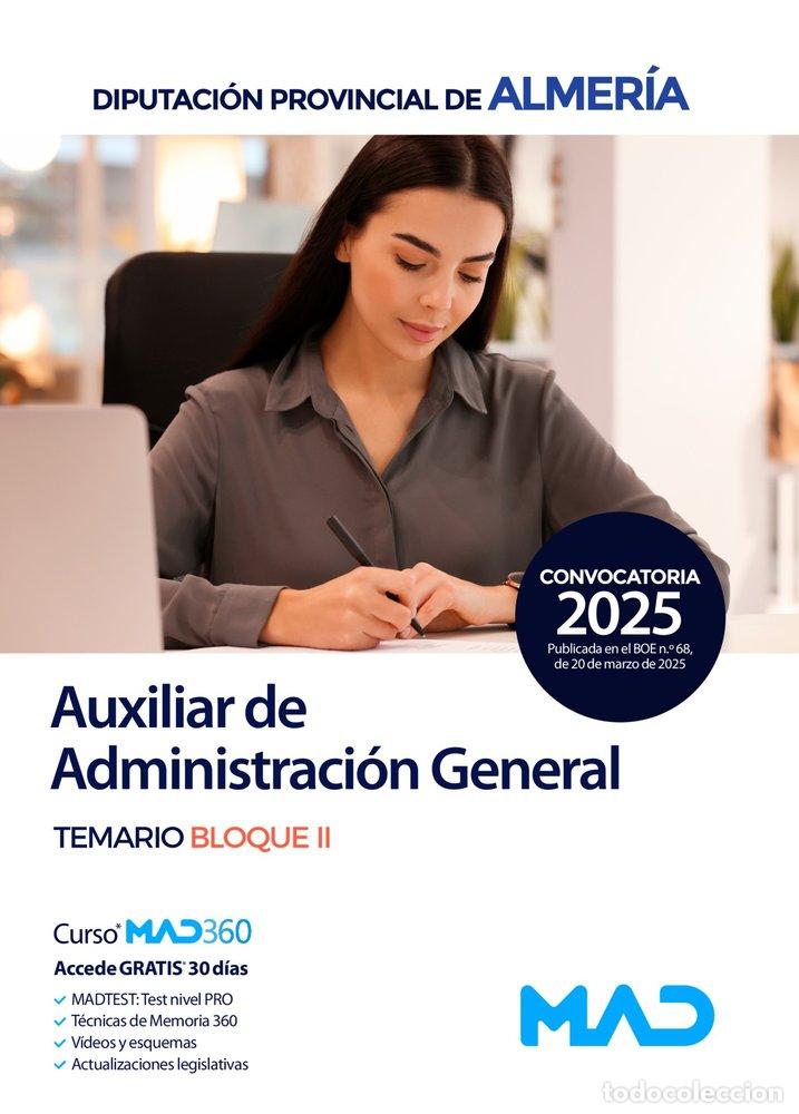 books: AUXILIAR ADMINISTRACION GENERAL TEMARIO BLOQUE II DIP ALMER - AA.VV